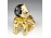 Swarovski arany színű kutya ékszertartó