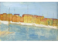 Ismeretlen festő : Kikötői színek 1970