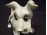 Régi porcelán foxi kutya