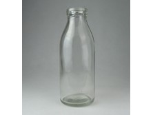Régi feliratos tejes üveg palack 0.5L