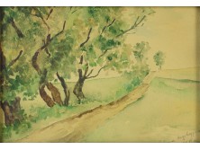 Ismeretlen festő : Poros út 1931