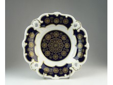 Régi Weimar porcelán kobaltkék dísztányér