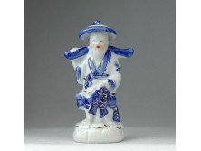 Kis méretű kék-fehér japán porcelán figura
