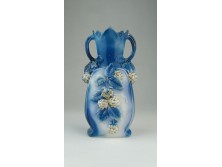 Régi szeder díszes porcelán váza 15 cm