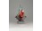 Régi művészi üveg gondola alakú hamutál 32cm