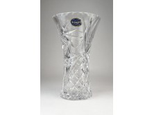 Hibátlan Bohemia kristály váza 20 cm