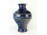 Hatalmas kék mázas vásárhelyi kerámia váza