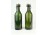 Régi kisméretű zöld csatos üveg pár