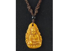 Buddhista amulett nyakláncon