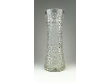 Vastag falú régi kristály váza 31 cm