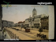 Képeslap Arad - Andrássy-téri részlet 1906