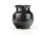 Régi feketecserép füles váza 11.5 cm