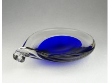 Fújt üveg BOHEMIA művészi üveg dísztárgy 