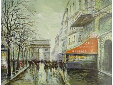 Párizsi nyomat : Les Champs Elysées