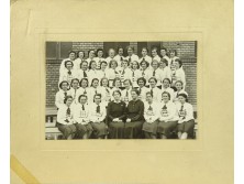 Régi iskolai fotográfia csoportkép 1939