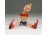 Régi retro Pinokkió műanyag játékfigura 15cm