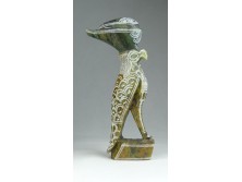 Egyiptomi zsírkő Hórusz szobor 18.5 cm