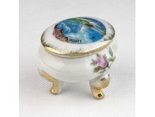 Régi japán porcelán lábas gyűrűtartó NIAGARA