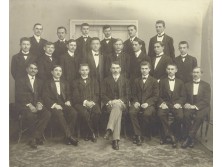 Régi iskolai fotográfia csoportkép 1911
