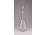 Csiszoltüveg likőrös kínáló dugóval 23 cm