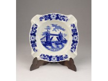 Kék fehér londoni porcelán hamutál