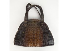 Antik krokodilbőr női táska