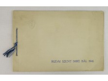 Budai Szent Imre bál 1941. meghívó