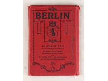 Régi 20 darabos berlini képeslap füzet