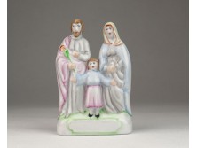 Hollóházi porcelán Szent család figura
