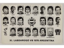 Régi Labdarúgó VB 1978 képeslap