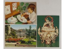 Meisseni porcelán manufaktúra képeslapok 3db