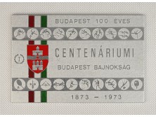 Centenáriumi Budapest Bajnokság emlékplakett