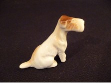 Régi porcelán mini kutya foxi