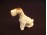 Régi porcelán mini kutya foxi