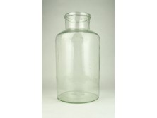 Régi nagyméretű fújt uborkás üveg 6 literes