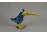 Morvay Zsuzsa művészi kerámia madár 12 cm