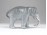 Régi kisméretű porcelán elefánt 6.5 cm