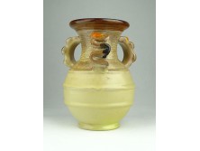 Jelzett art deco kerámia váza 16 cm
