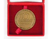 Warszawa bronzplakett díszdobozban 1908-1978