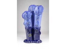 Kortárs görög kék kerámia váza 25.5 cm