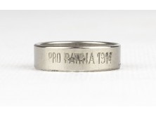 Antik feliratos fém gyűrű PRO PATRIA 1914