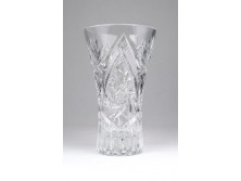 Hibátlan csiszolt ólomkristály váza 15 cm