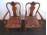 Antik nagyméretű neobarokk karfás szék pár