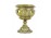 Antik sárgaréz egyházi kupa 14.5 cm