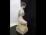Női porcelán akt szobor Hollóházi
