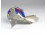 Jelzett zománcozott ekvádori fém madár 12 cm