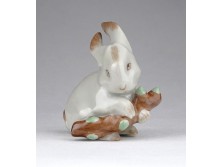 Zsolnay nyúl nyuszi porcelán figura