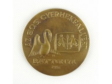 S.O.S. gyermekfalu 1986 bronz plakett