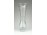 Csiszolt szálváza kristály váza 19.5 cm