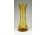 Régi borostyánsárga üveg váza 19 cm
